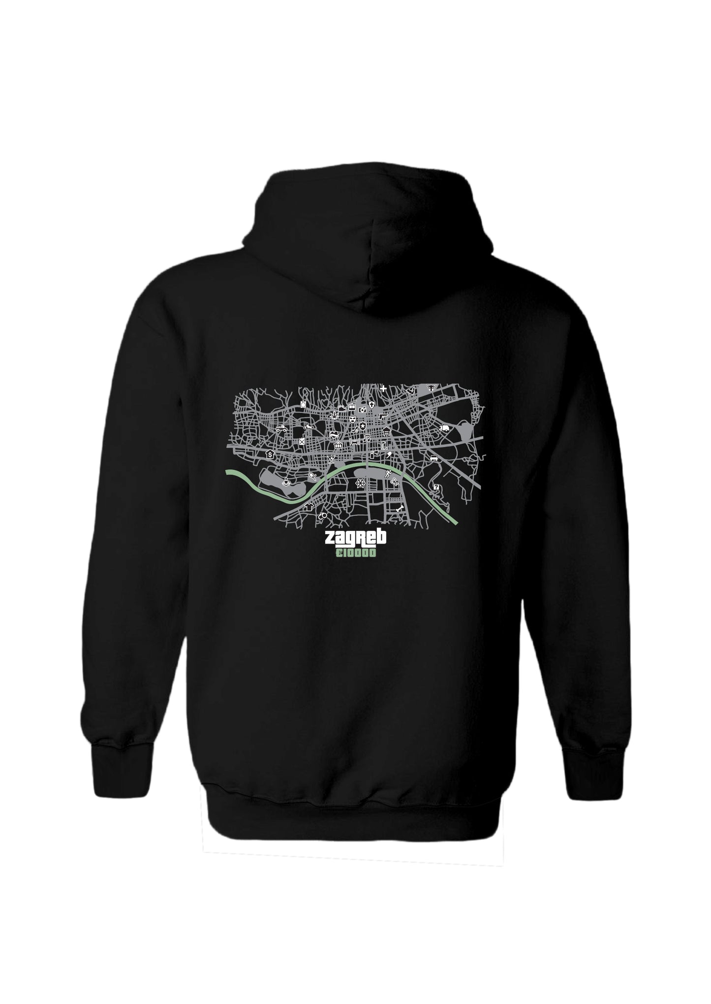 GTA Gradovi Crna Hoodie