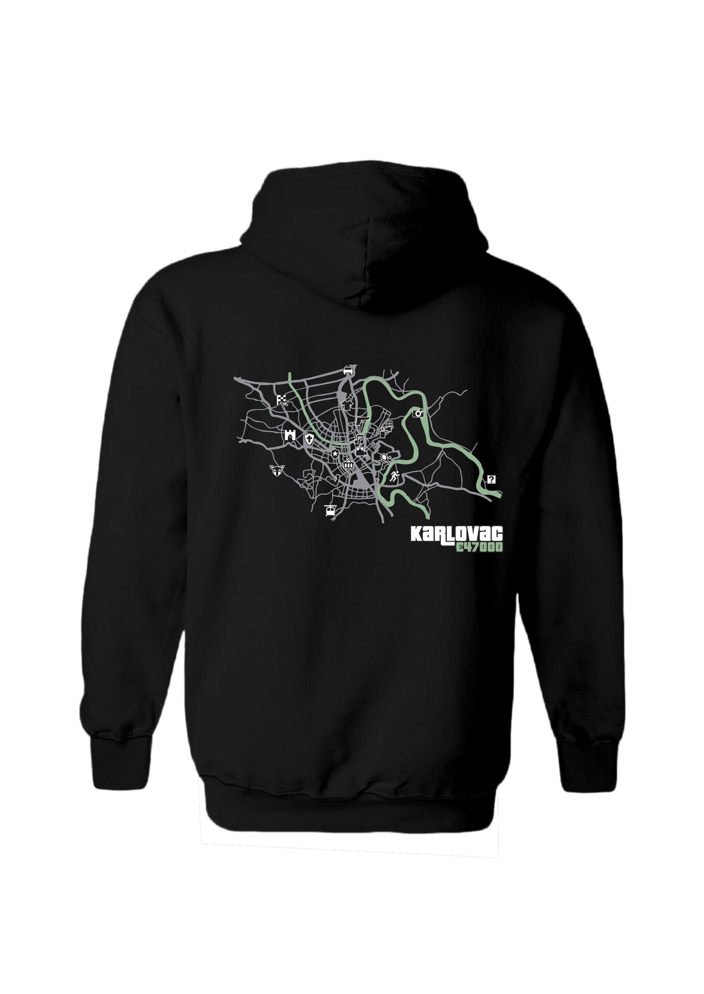 GTA Gradovi Crna Hoodie