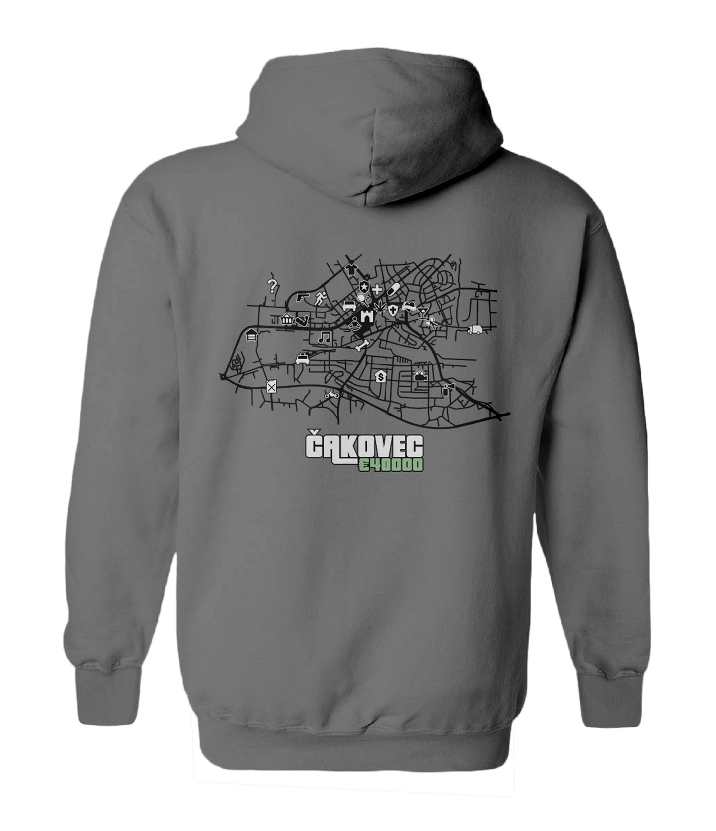 GTA Gradovi Siva Hoodie