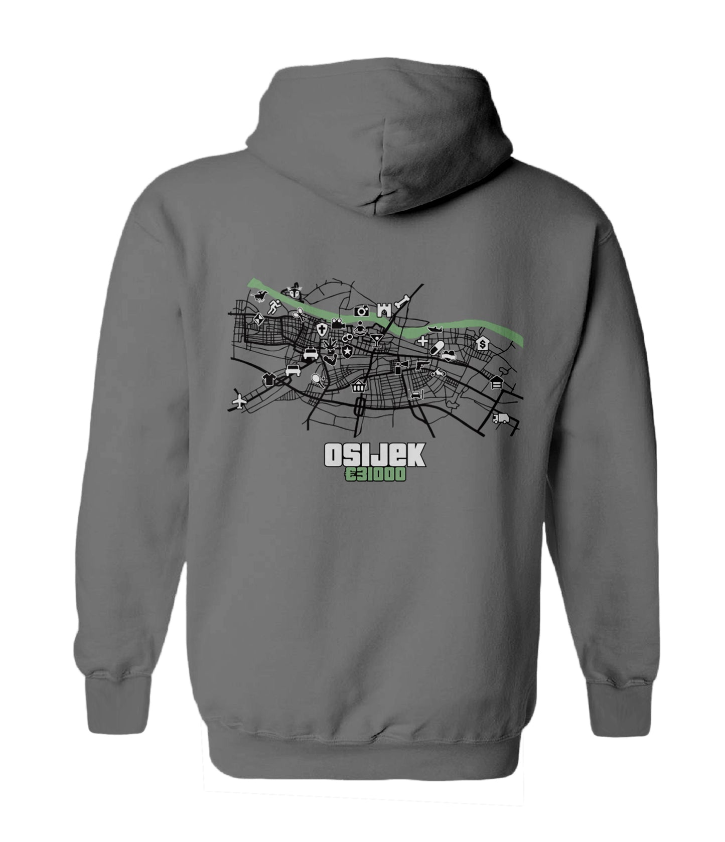 GTA Gradovi Siva Hoodie