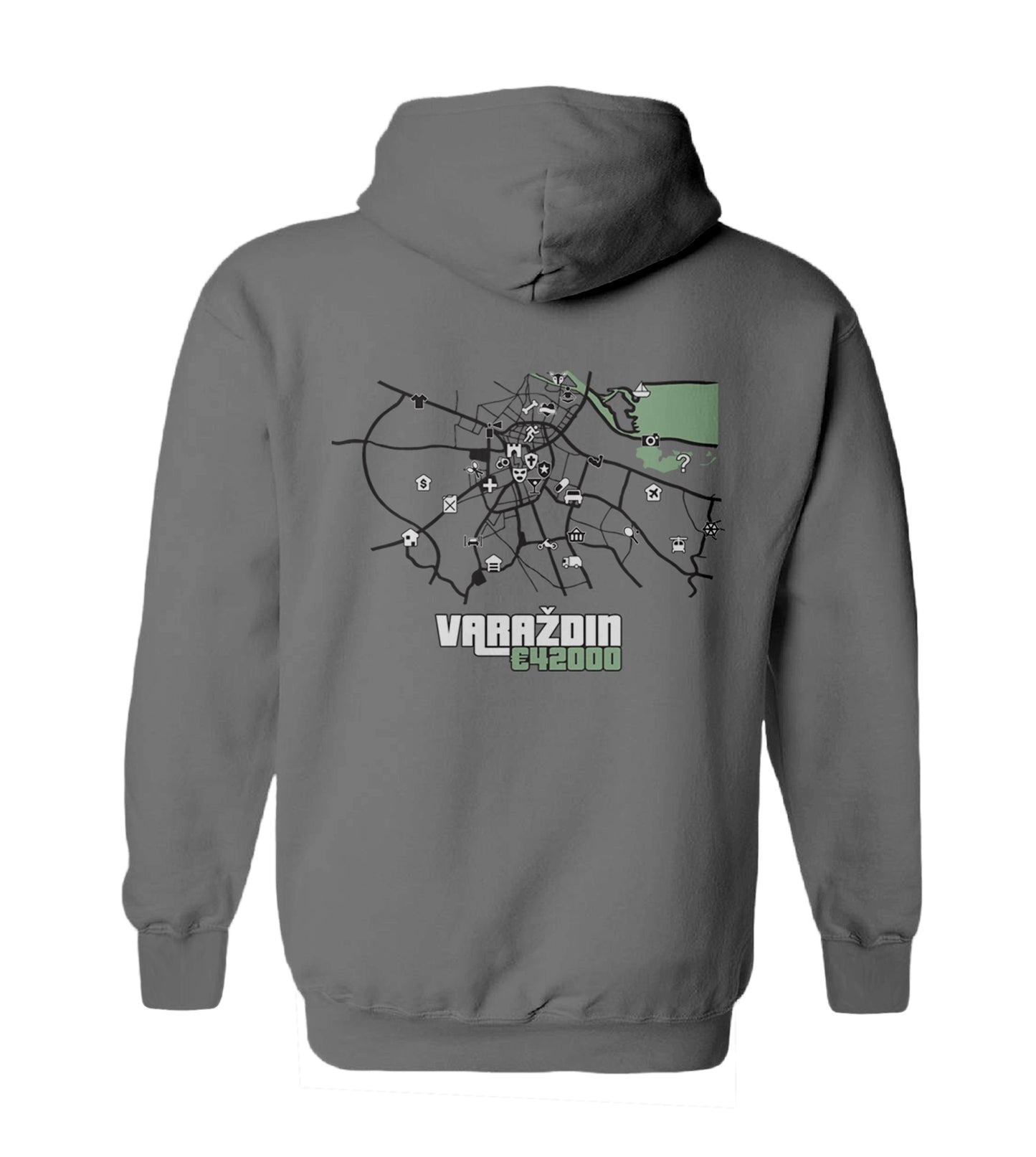 GTA Gradovi Siva Hoodie