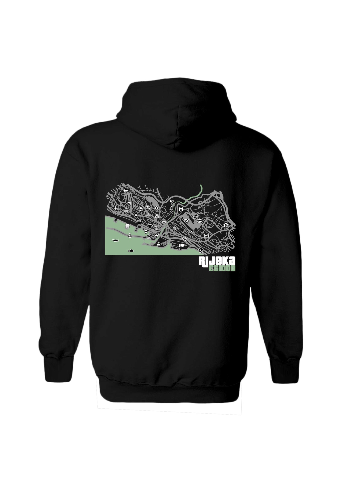 GTA Gradovi Crna Hoodie
