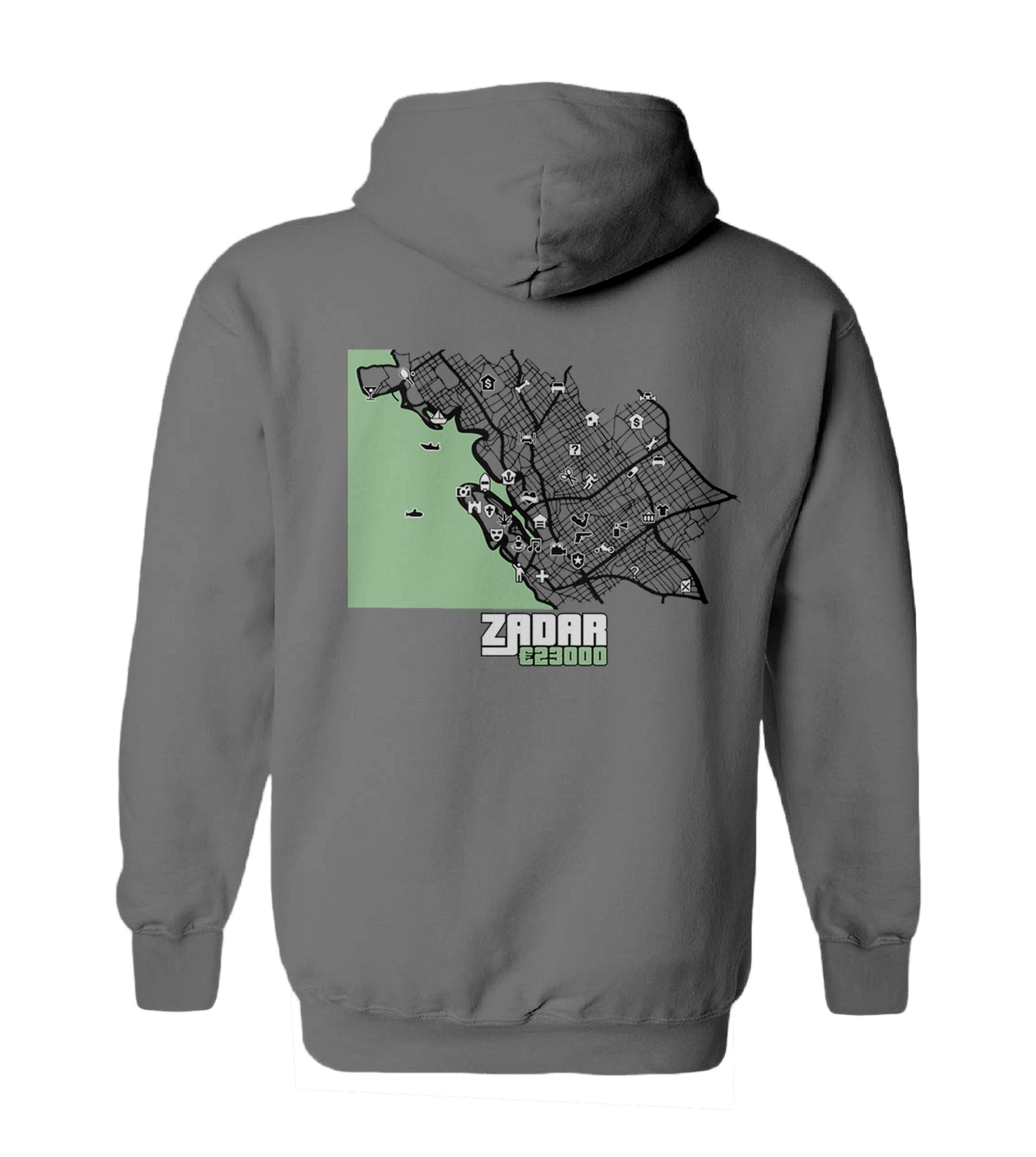 GTA Gradovi Siva Hoodie